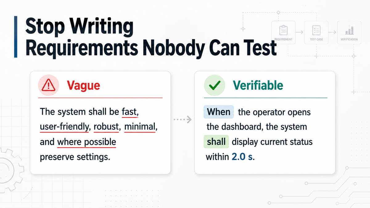 Stop Writing Requirements Nobody Can Test